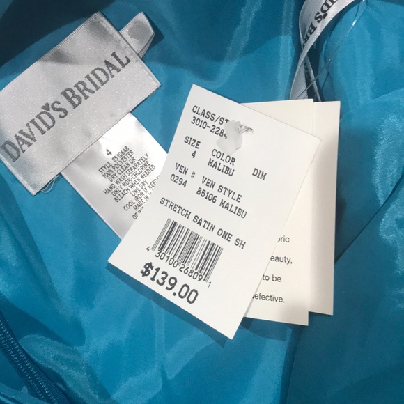 David’s Bridal Bridesmaid Dress - Malibu - Picture 3 of 3